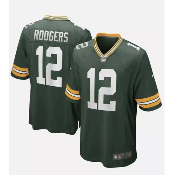 NIKE Green Bay Packers Aaron Rodgers On Field Apparel Jersey Size Men's XL #12 - Picture 1 of 9